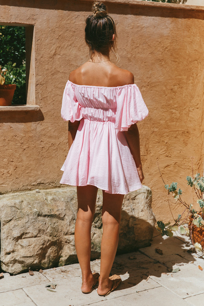 Berry Hearts Dress Pink