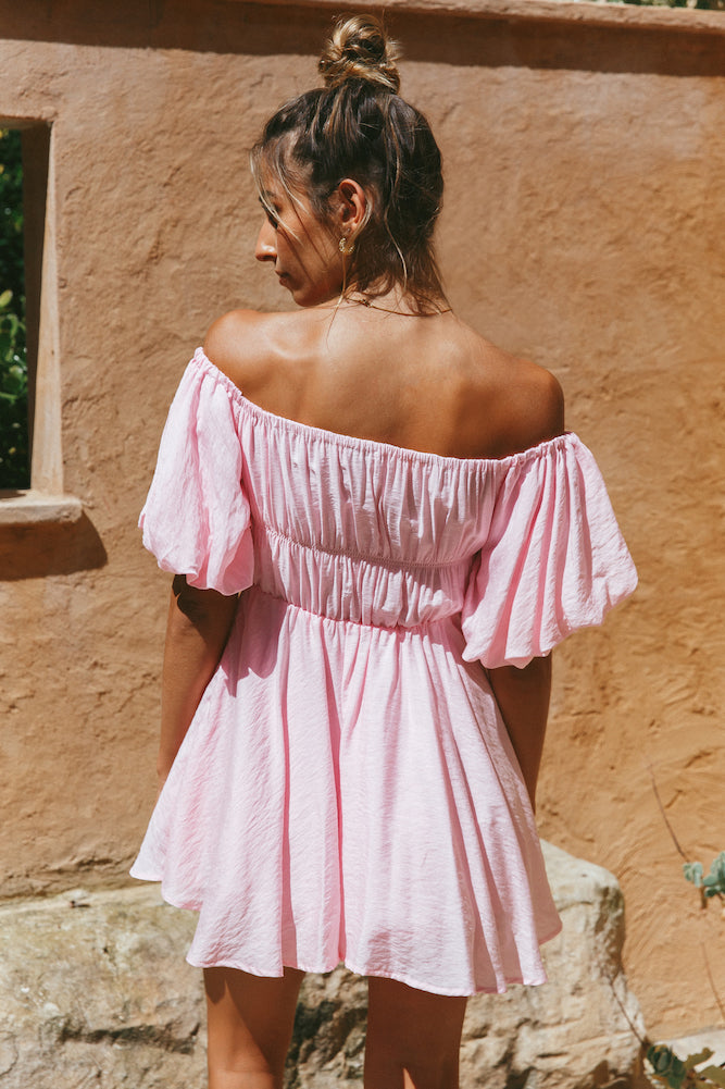 Berry Hearts Dress Pink
