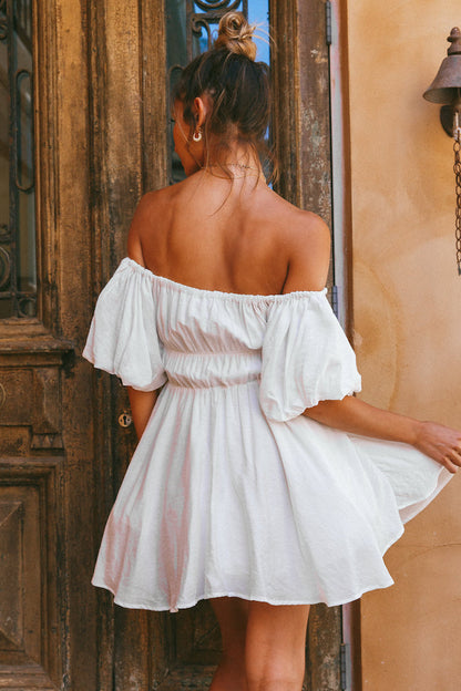 Berry Hearts Dress White
