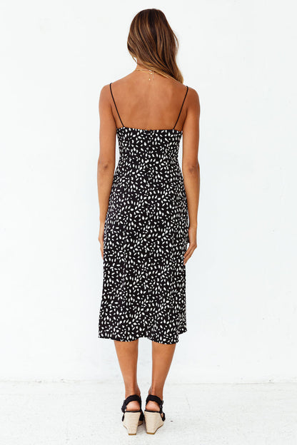 Passion Of Home Midi Dress Black