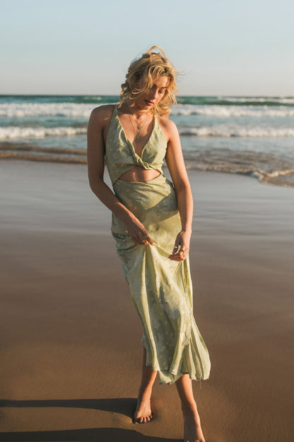 Expectations Maxi Dress Green