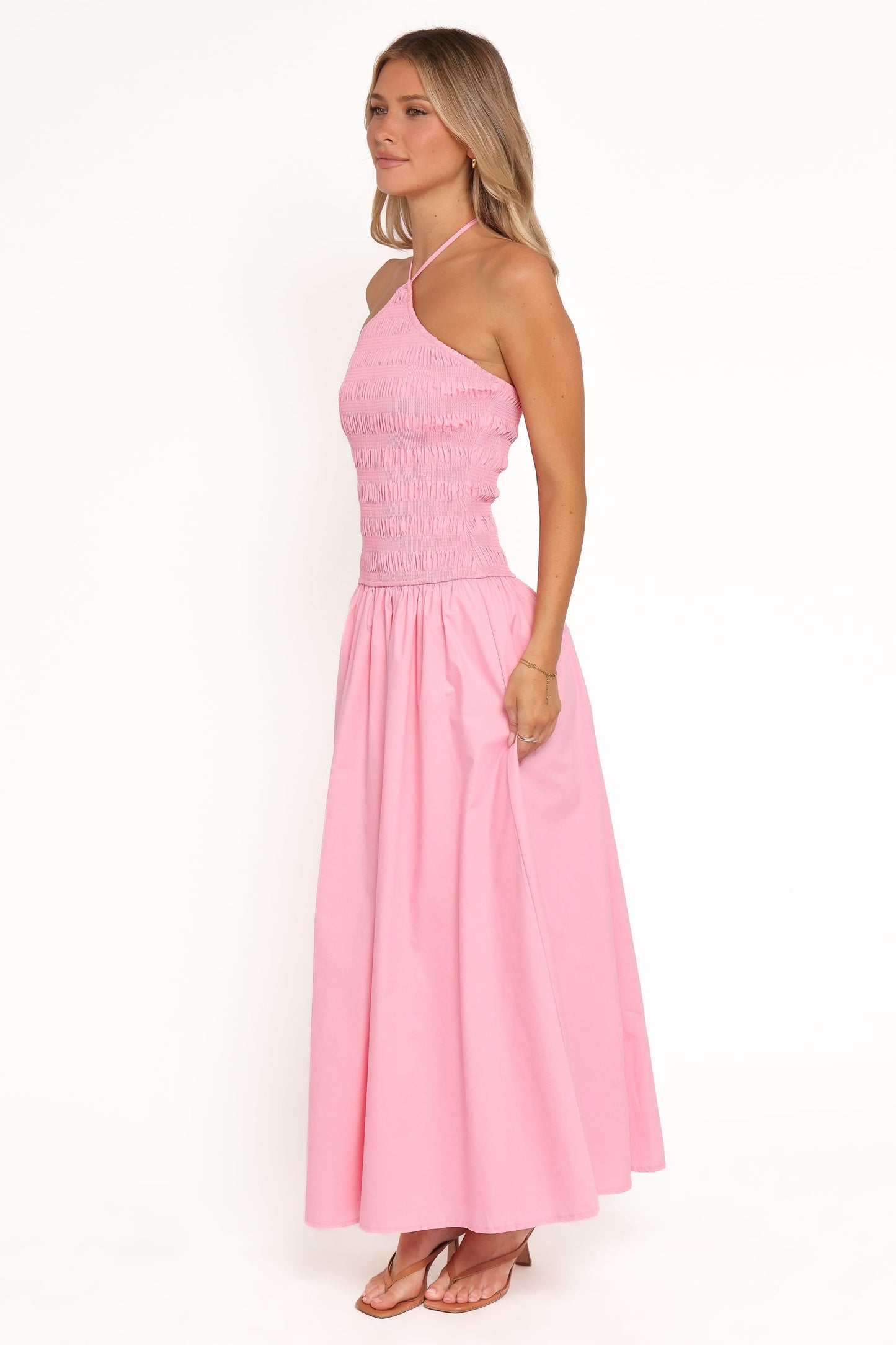 Aradia Halter Maxi Dress - Pink