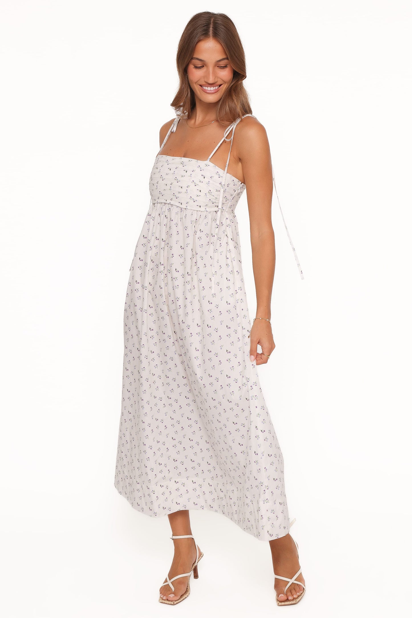 Ashtyn Maxi Dress - Purple Ditsy Floral