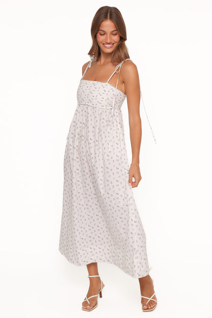 Ashtyn Maxi Dress - Purple Ditsy Floral