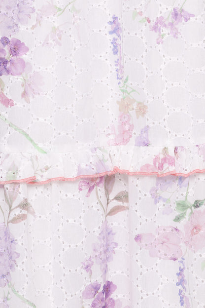 Aurelia Maxi Dress - Purple Floral