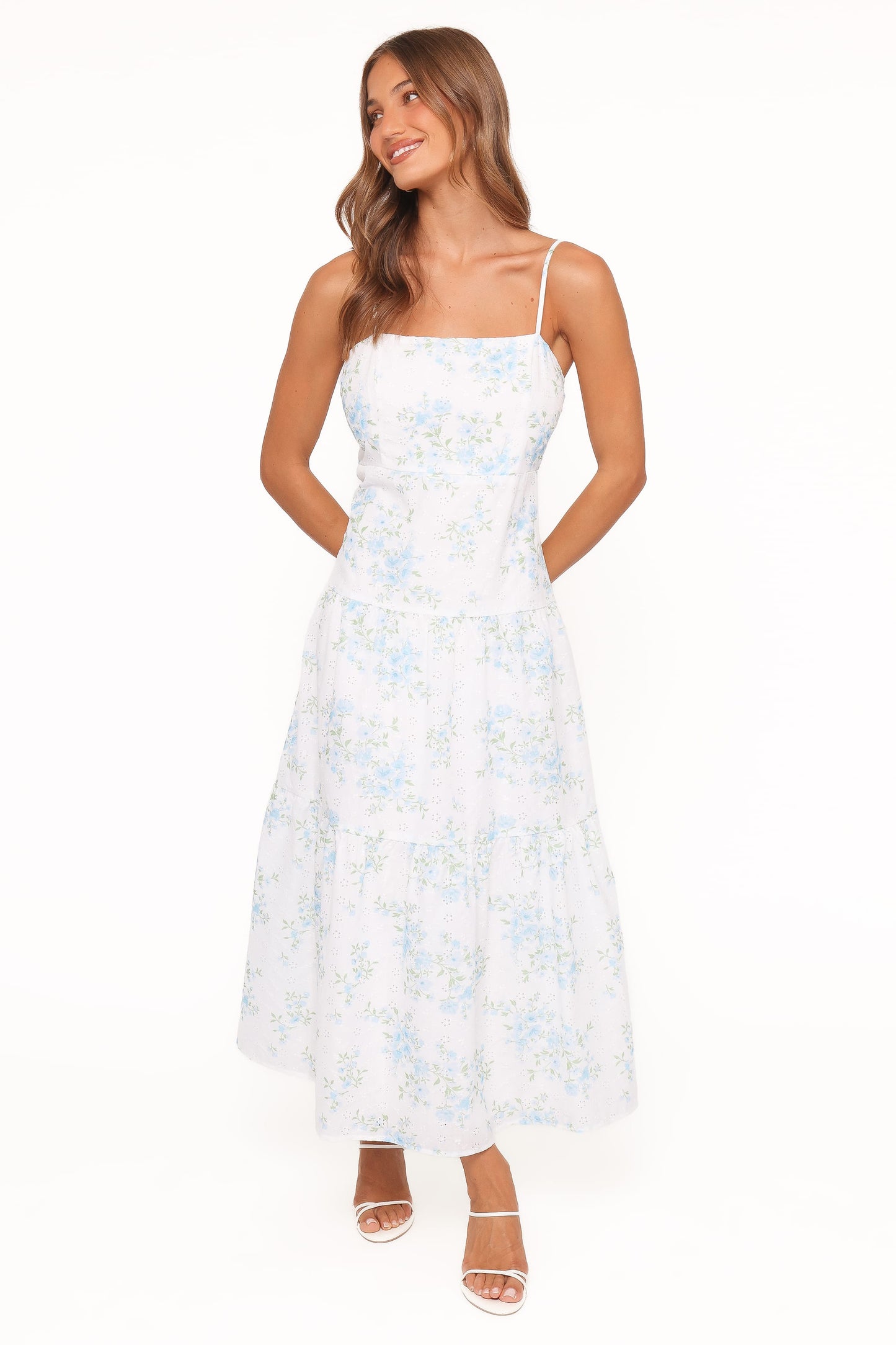 Botanique Midi Dress - Blue Floral