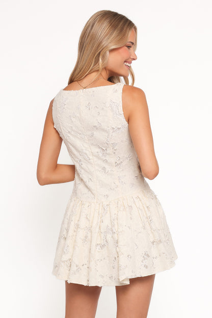 Briar Lace Mini Dress - Cream