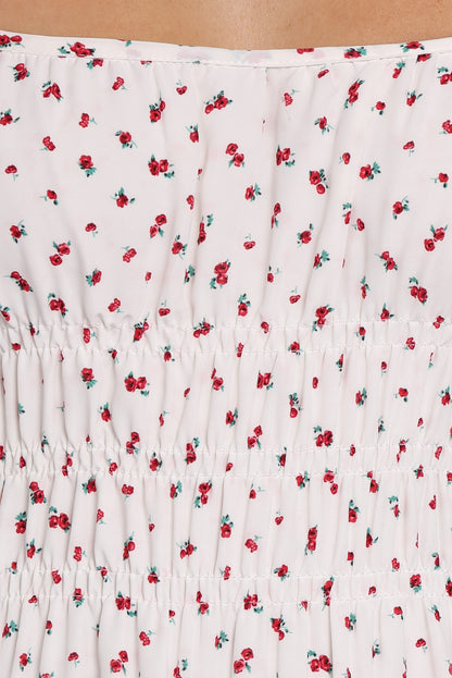 Brittany Maxi Dress - Red Floral