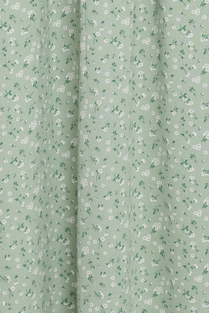 Bronte Midi Dress - Green Floral