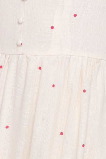 Caty Maxi Dress - Red Polka Dot