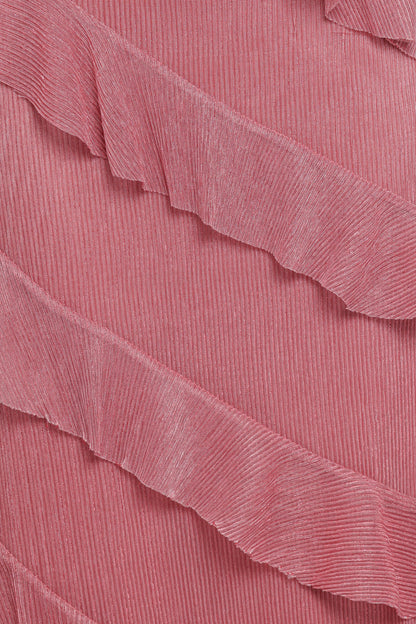Ciao Ruffles Maxi Dress - Pink