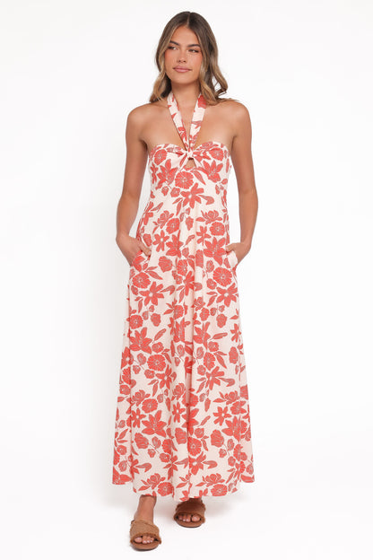 Cottrell Maxi Dress - Red Floral