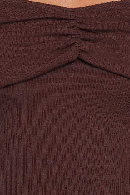 Danica Mini Dress - Chocolate Brown