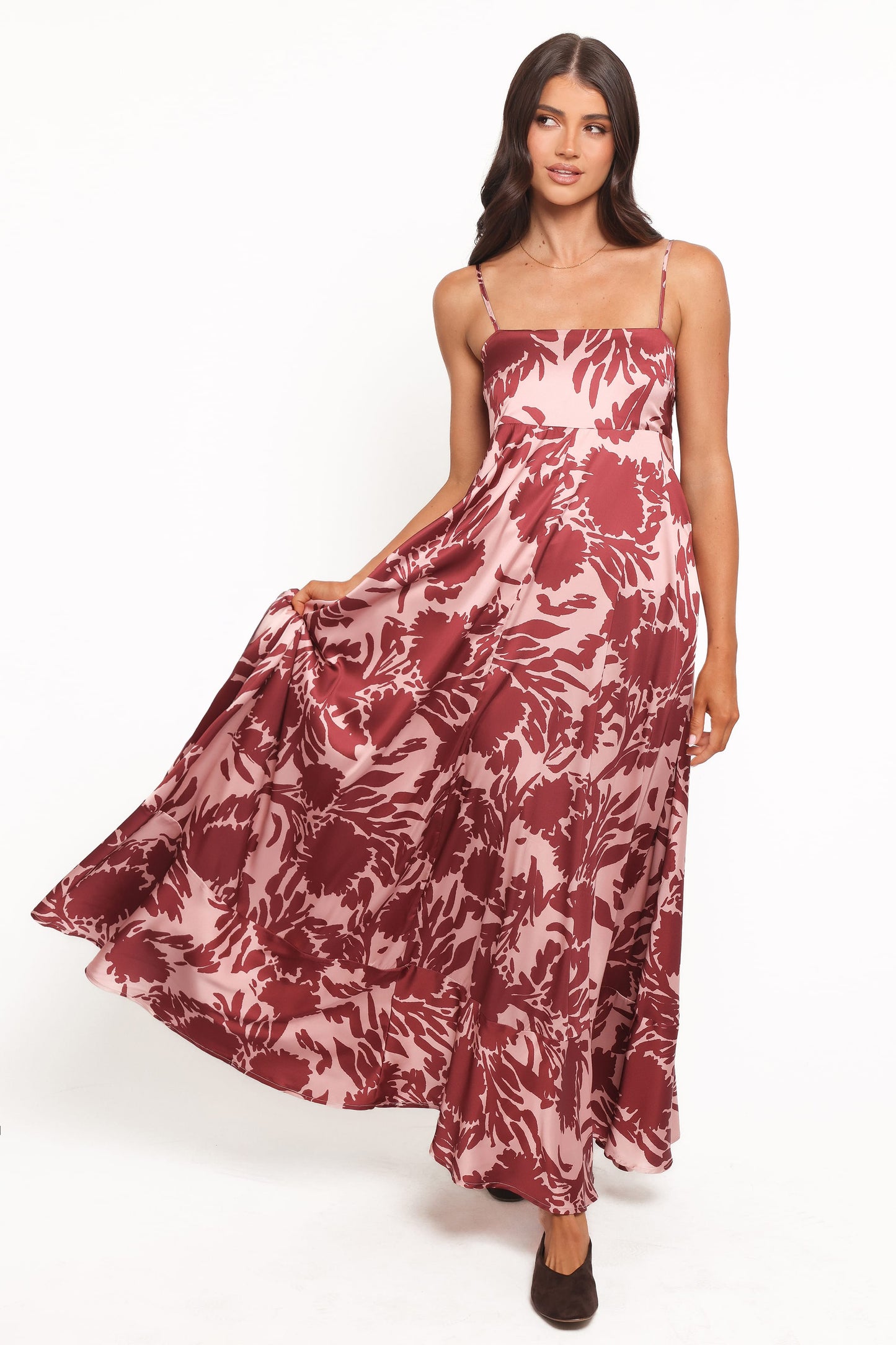 Elanor Maxi Dress - Pale Burgundy