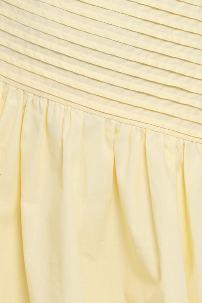 Elaria Off Shoulder Mini Dress - Butter Yellow