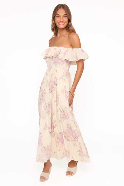 Jemira Maxi Dress - Lavender Floral
