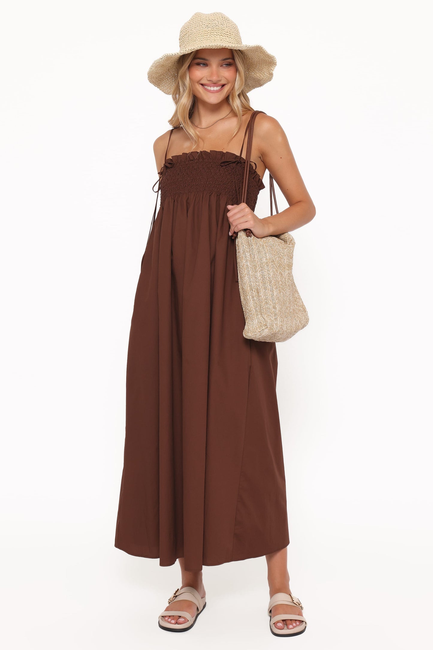 Josie Maxi Dress - Brown