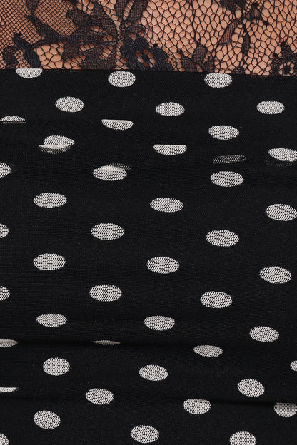 Jubilee Maxi Dress - Black Polka Dot