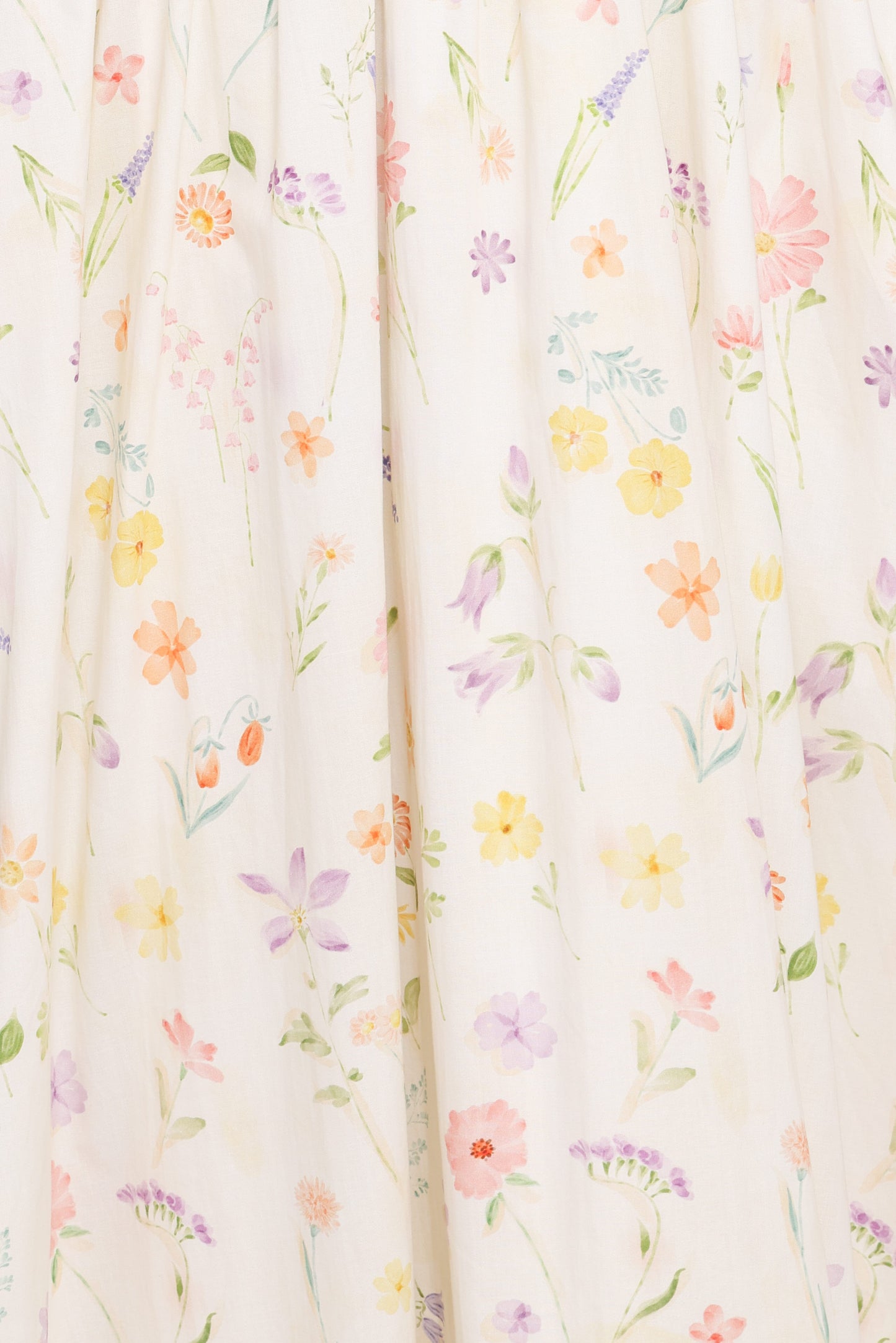 Katana Puff Sleeve Midi Dress - Floral
