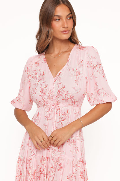 Kelda Dress - Rose Pink Floral