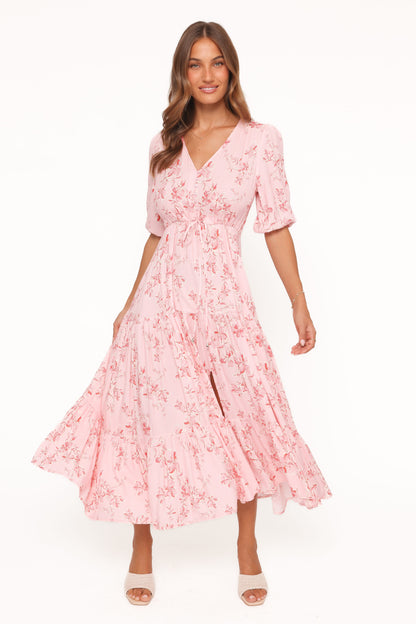 Kelda Dress - Rose Pink Floral
