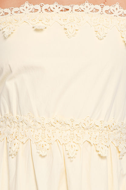 Kiana Midi Dress - Pale Yellow