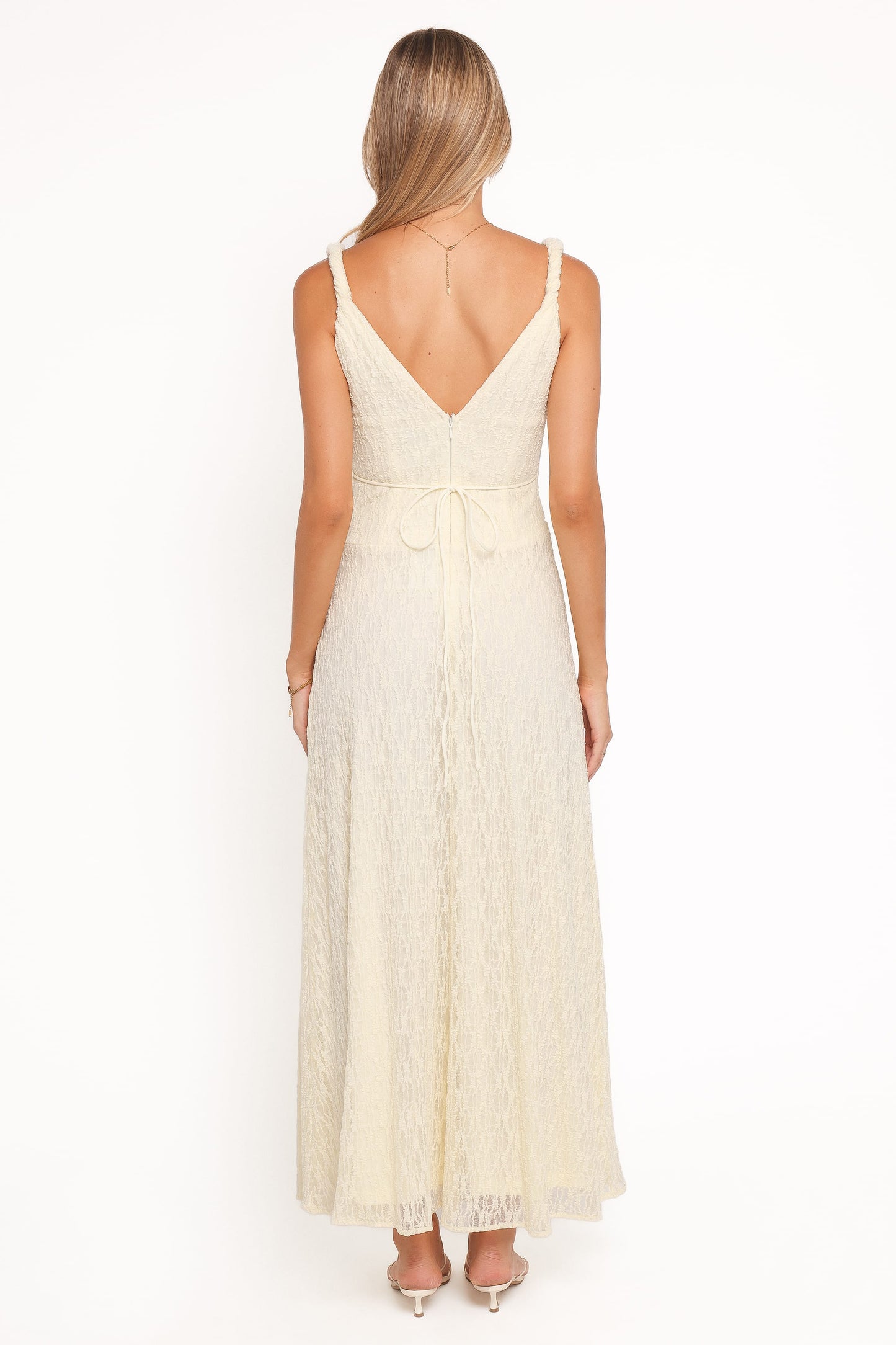 Kirsten Lace Maxi Dress - Yellow