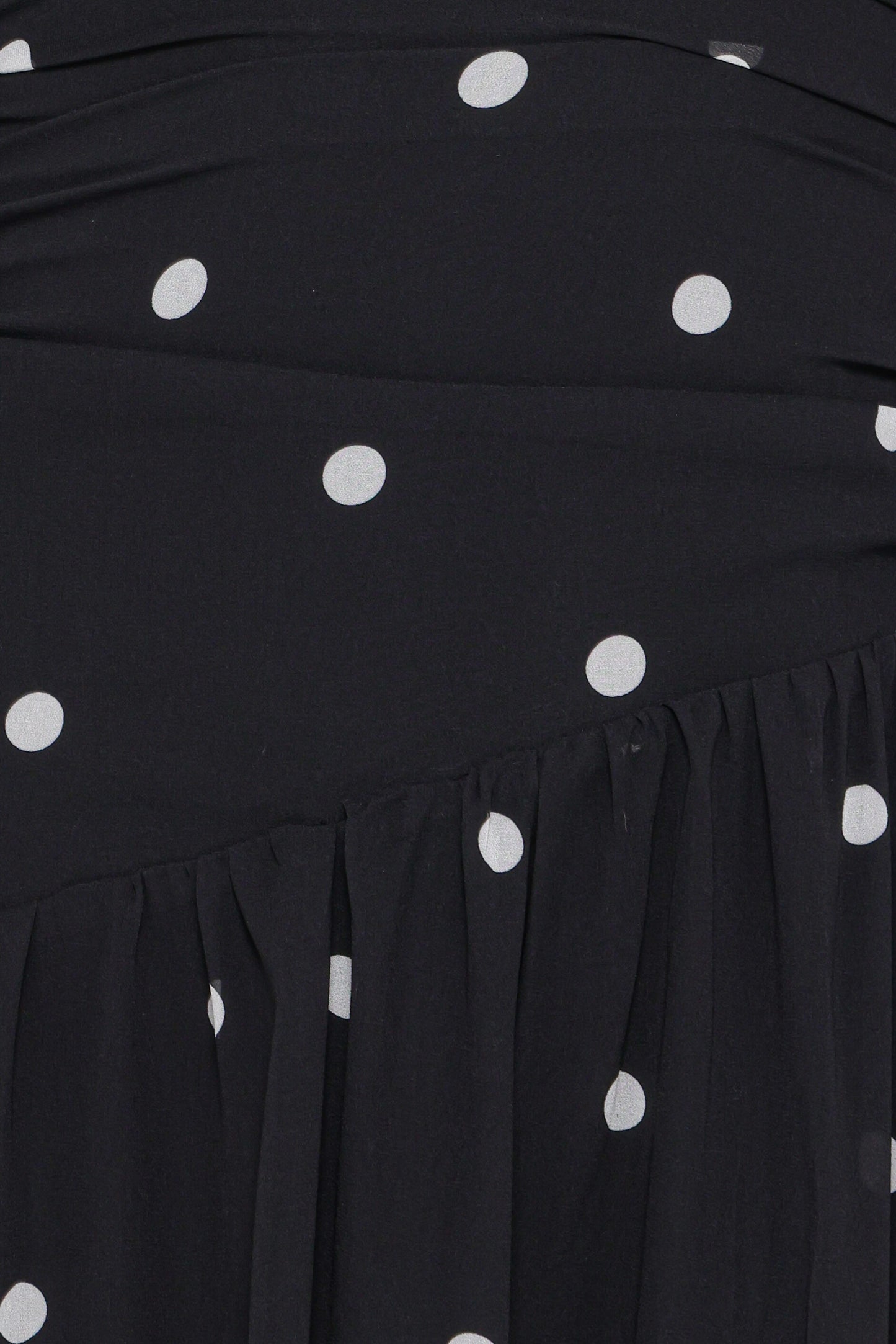 Levine Maxi Dress - Black Polka Dot