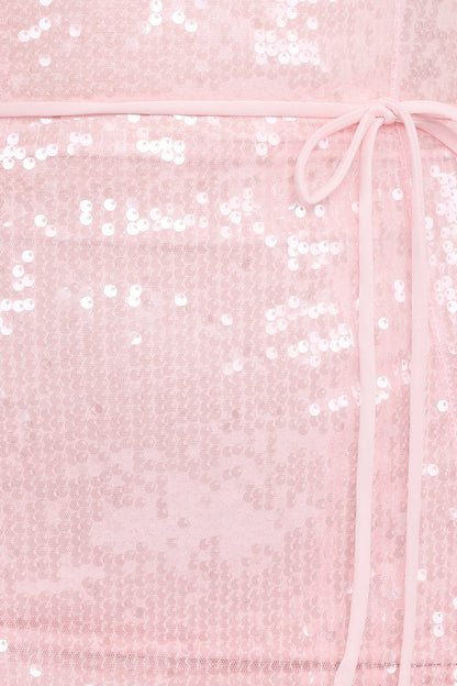 Liliane Maxi Dress - Pink Sequin