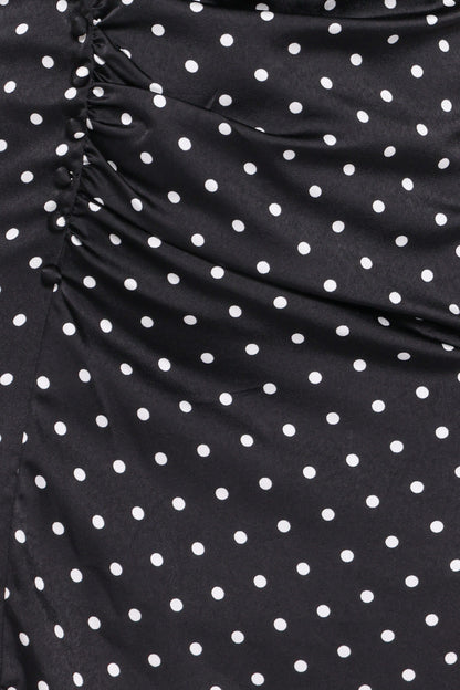Lisbeth Midi Dress - Black Polka Dot