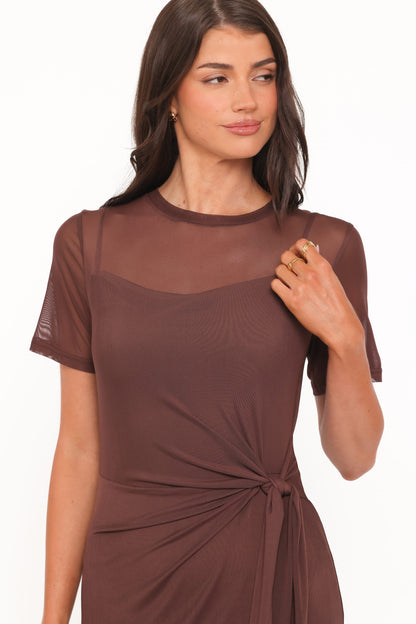 Marcello Maxi Dress - Dark Brown