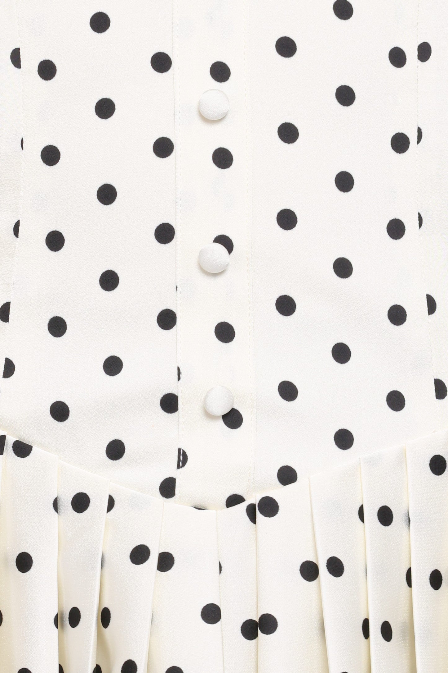 Marlie Off Shoulder Mini Dress - Cream Polka Dot