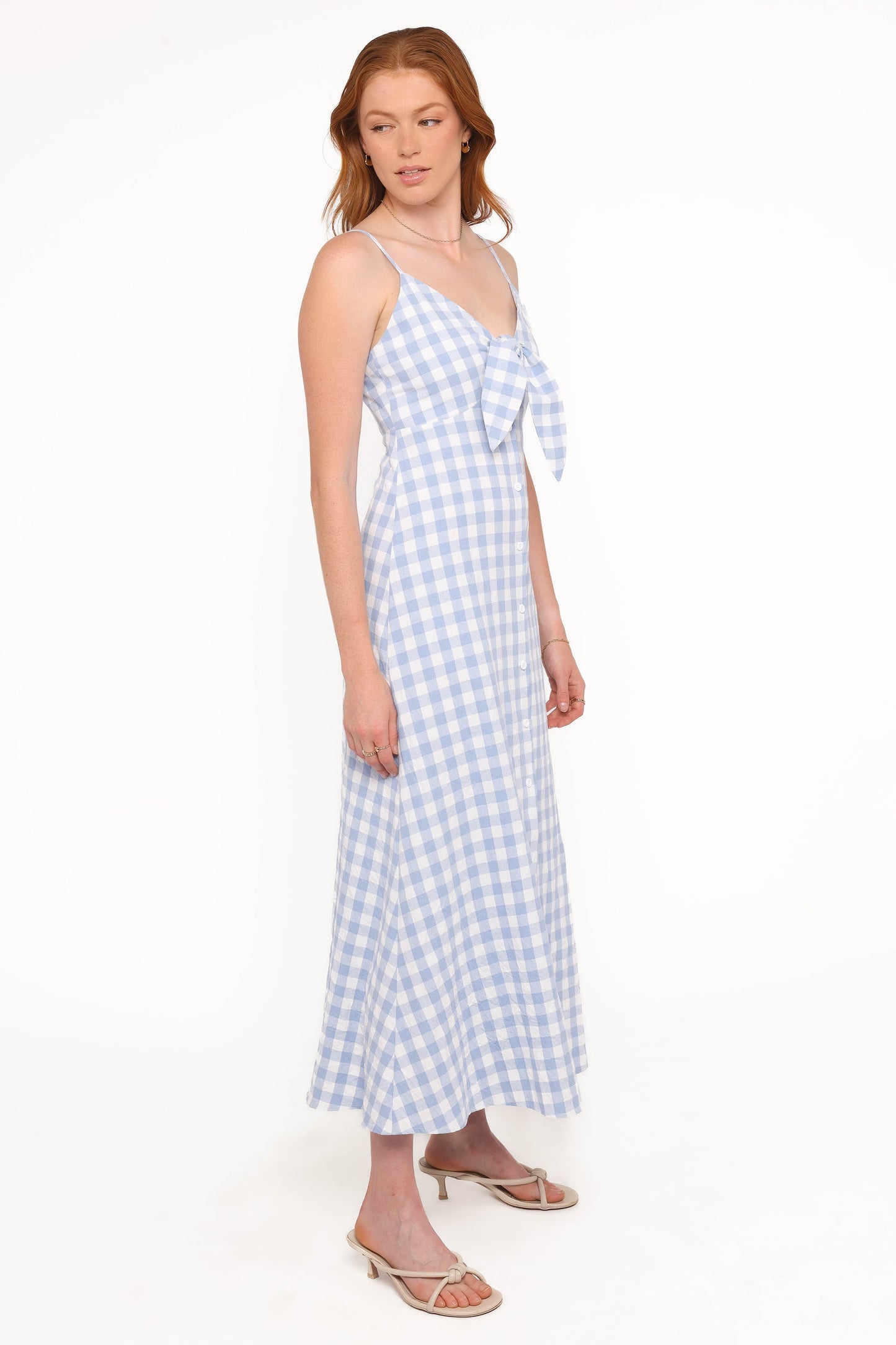 Menora Maxi Dress - Blue Gingham