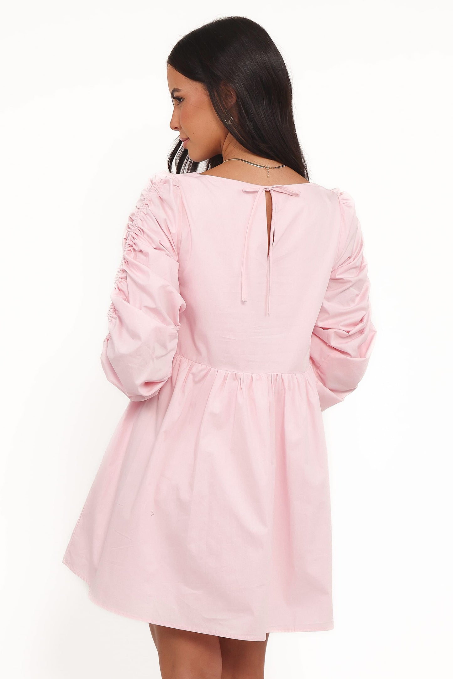 Micaela Long Sleeve Mini Dress - Pink