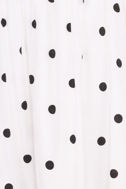 Mona Mini Dress - Black Polka