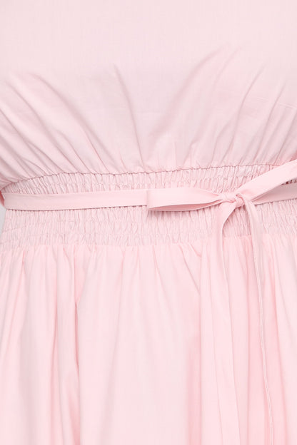 Nellie Midi Dress - Petal Pink