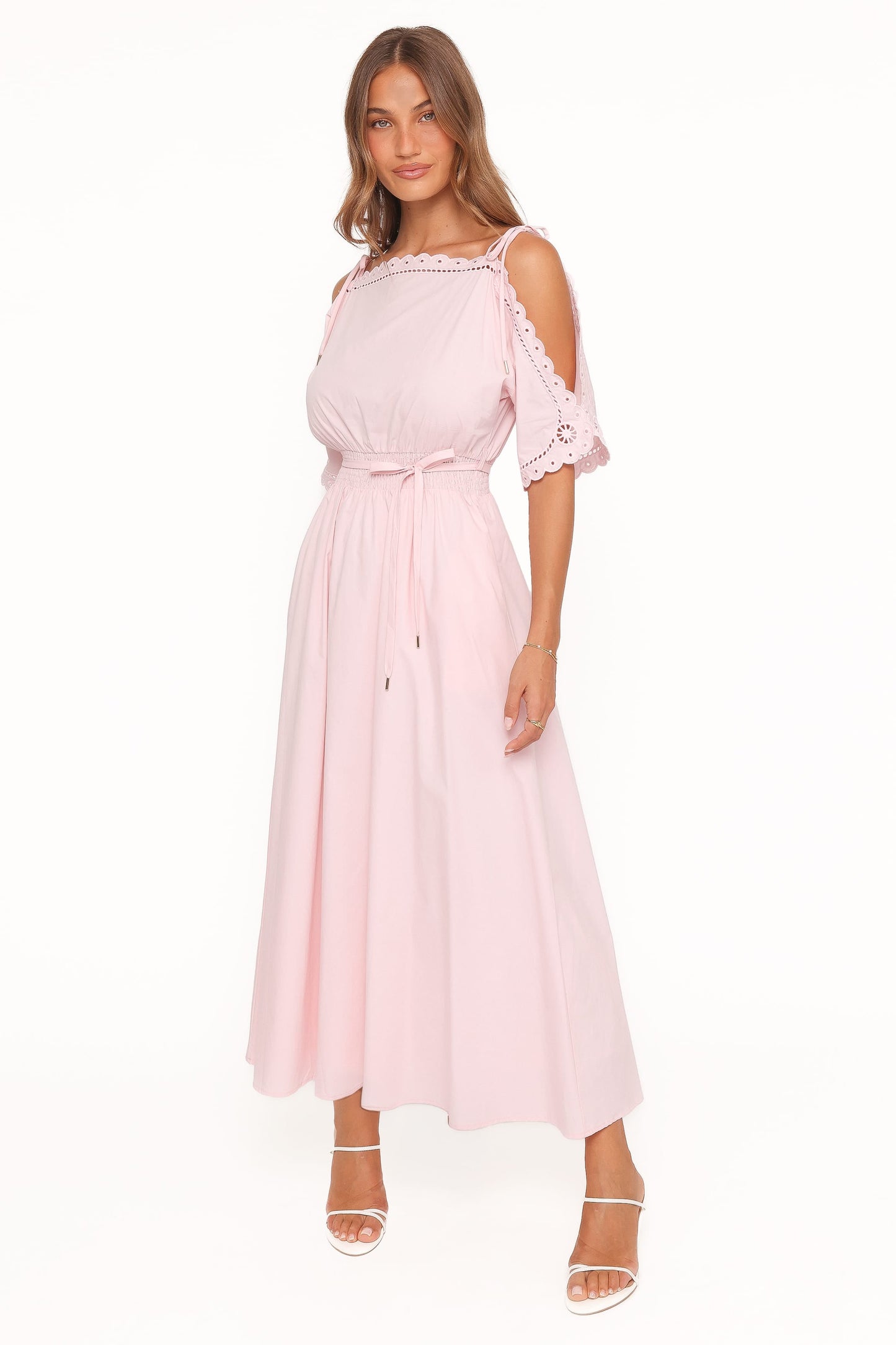 Nellie Midi Dress - Petal Pink