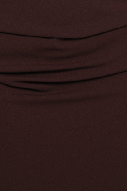 Ongelique Halterneck Maxi Dress - Brown