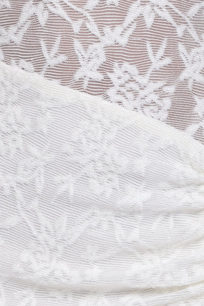 Pascha Off Shoulder Lace Maxi Dress - White