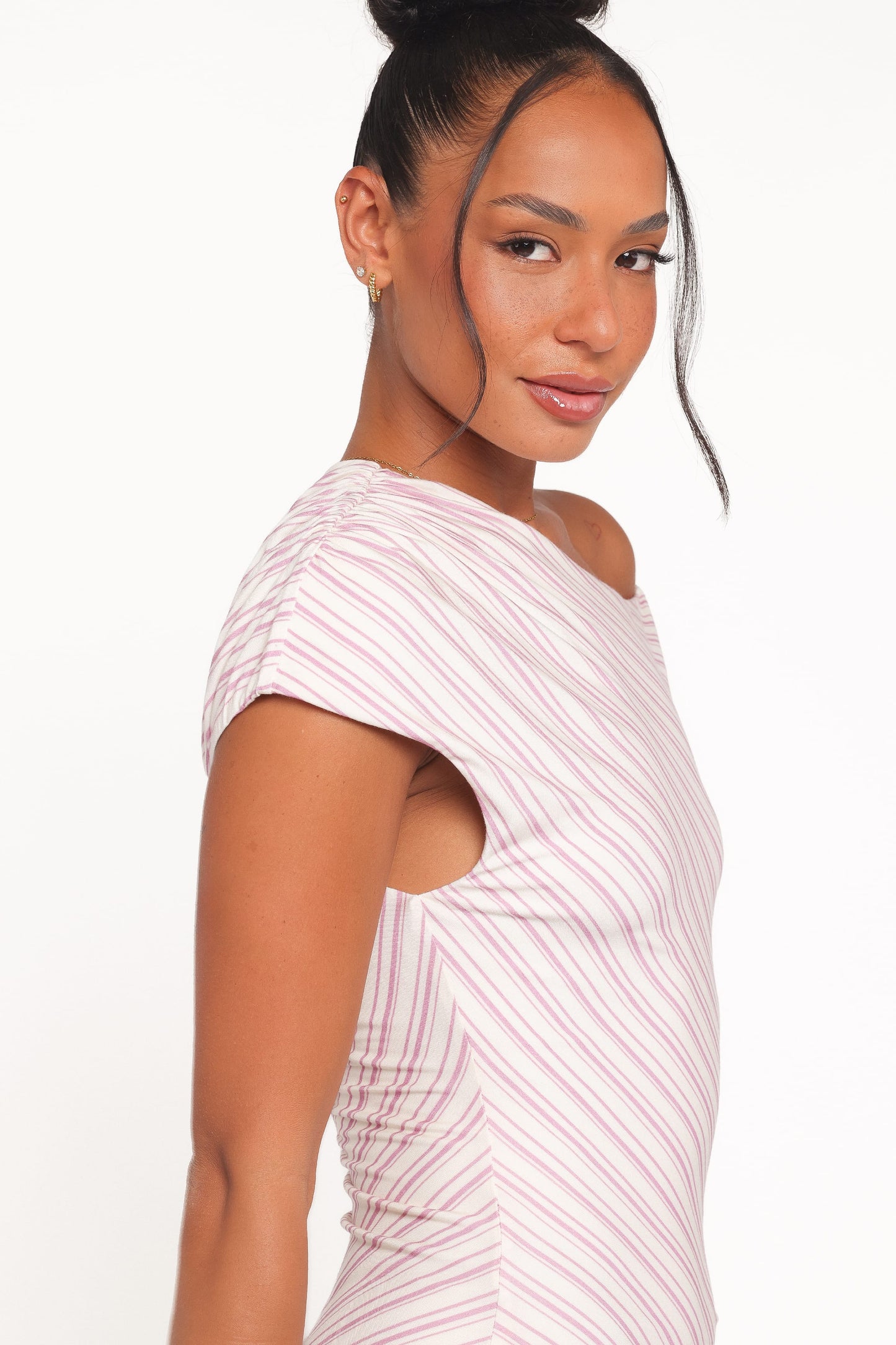 Rois Mini Dress - Pink Stripe