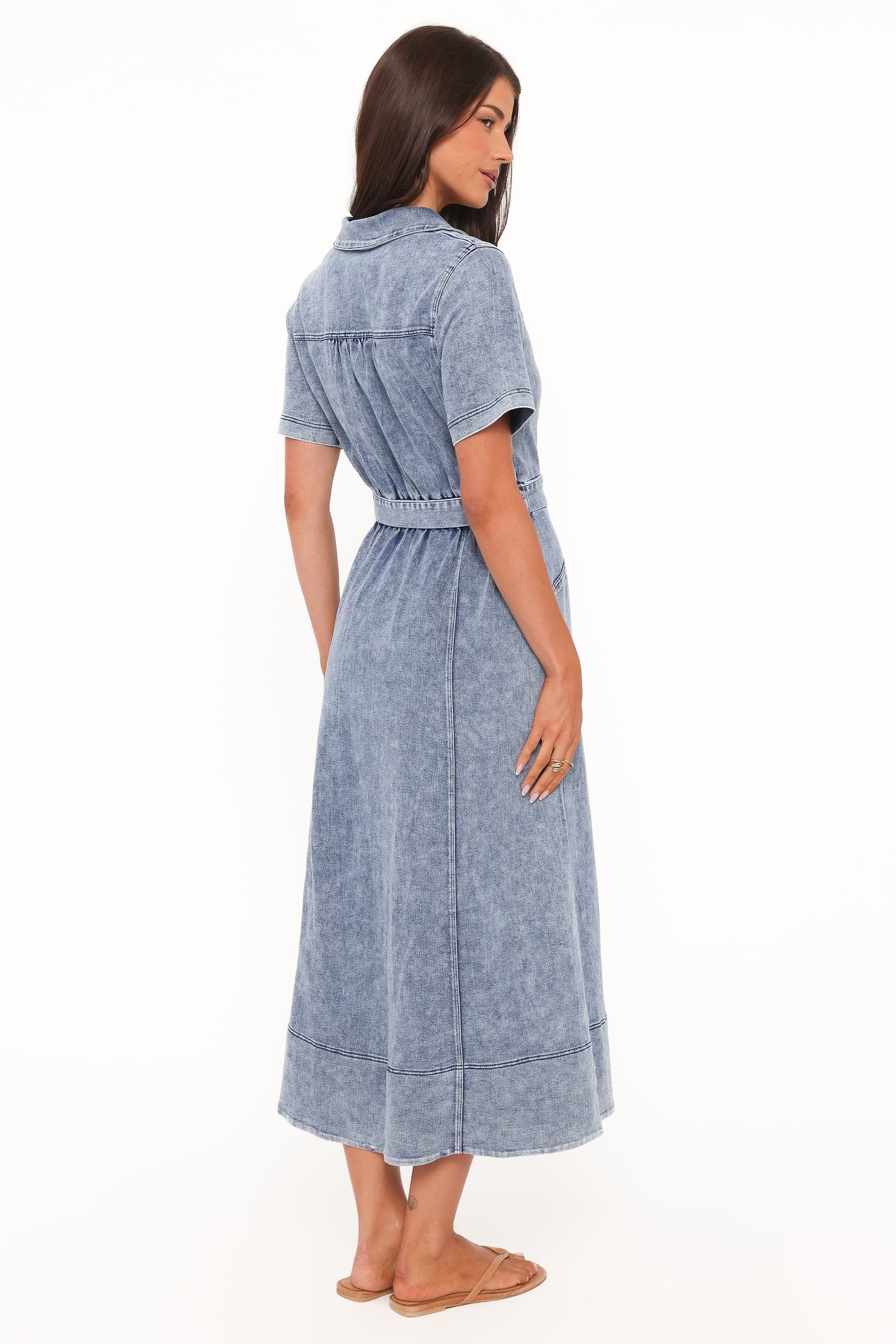 Tamara Maxi Dress - Med Denim
