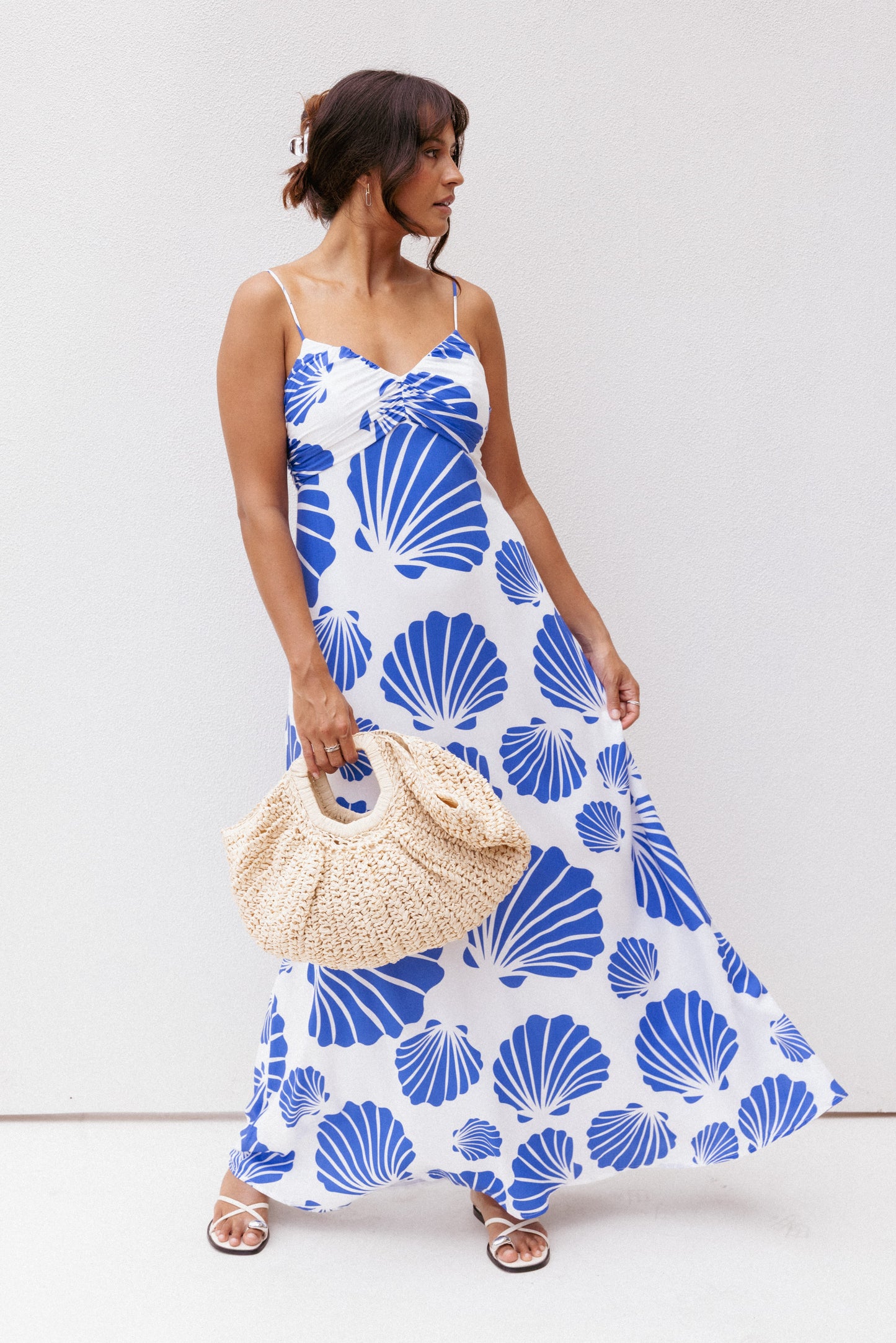 Tyla Maxi Dress - Blue Shell