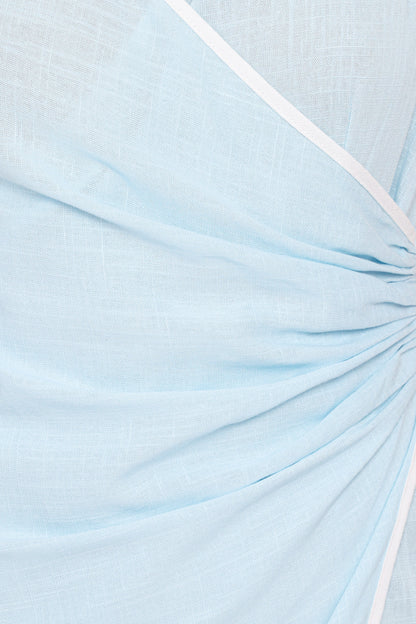 Zion Mini Dress - Pale Blue
